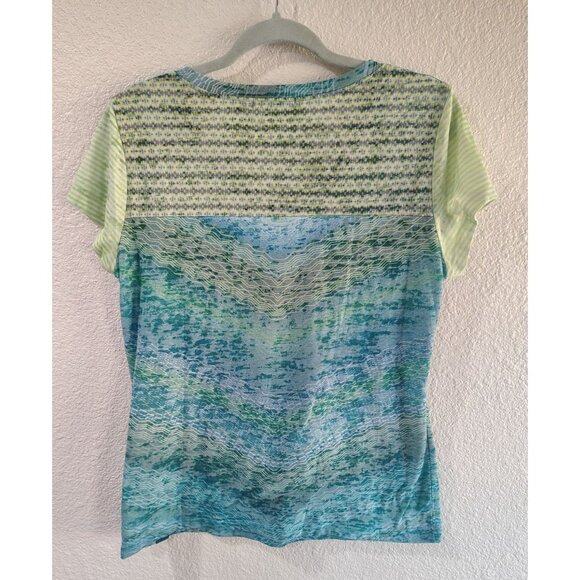 PrAna Womens V-Neck Hillary Short Sleeve Size Large Organic Cotton Blend - Picture 2 of 5